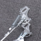 SWETRACE 1Set Iron Bike Bracke for Bikes with Rear Kickstand 38 x 25 x 0.4in Silver