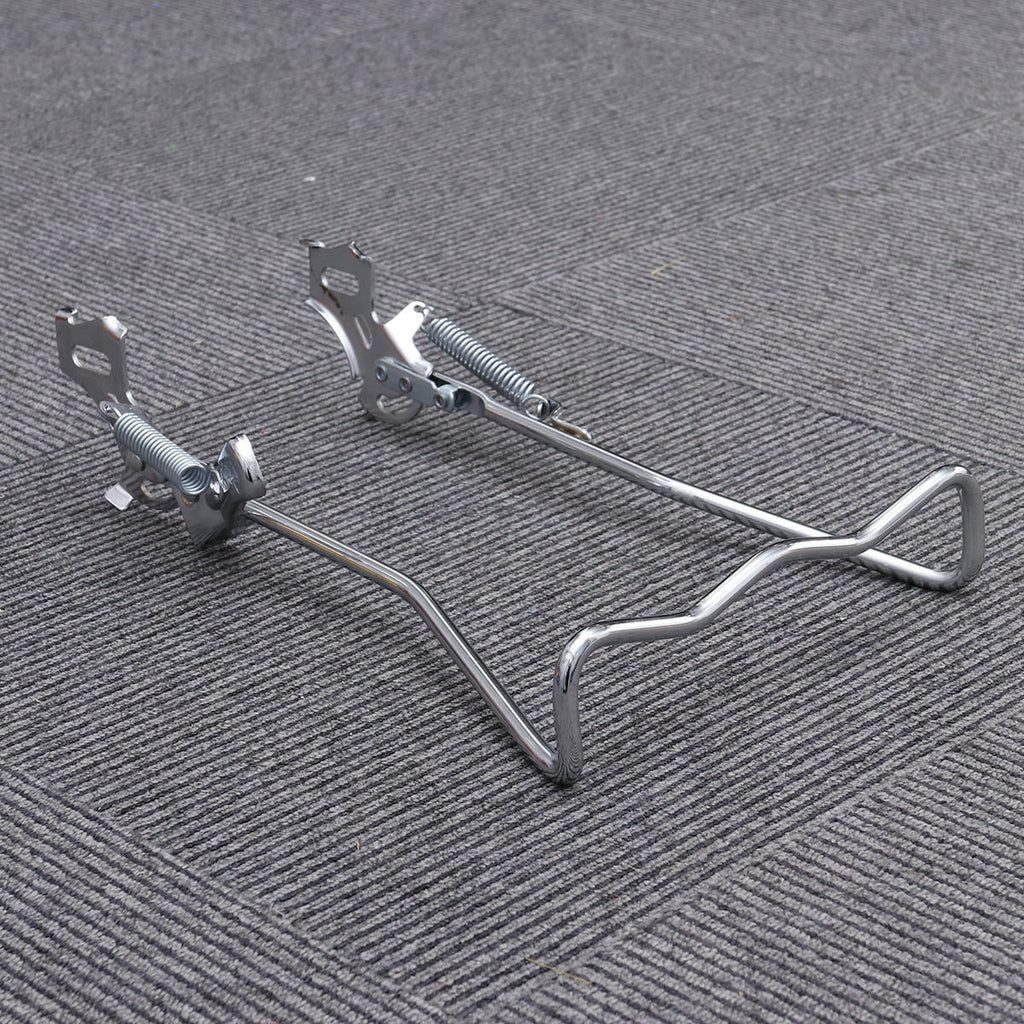 SWETRACE 1Set Iron Bike Bracke for Bikes with Rear Kickstand 38 x 25 x 0.4in Silver