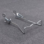 SWETRACE 1Set Iron Bike Bracke for Bikes with Rear Kickstand 38 x 25 x 0.4in Silver
