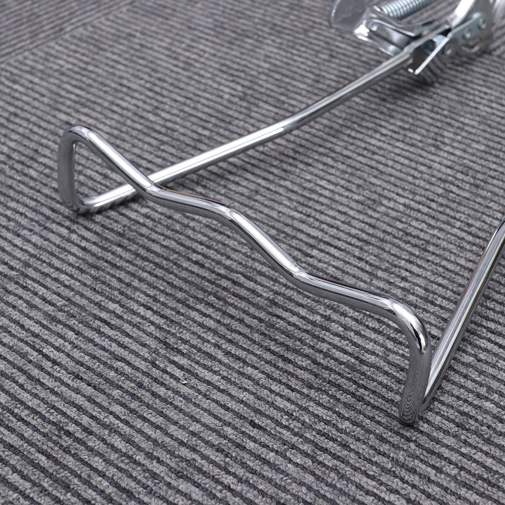 SWETRACE 1Set Iron Bike Bracke for Bikes with Rear Kickstand 38 x 25 x 0.4in Silver