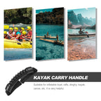 SWETRACE 1Pcs Ergonomic Contour Black Rubber Kayak Handle for Inflatable Boat Outdoor Use
