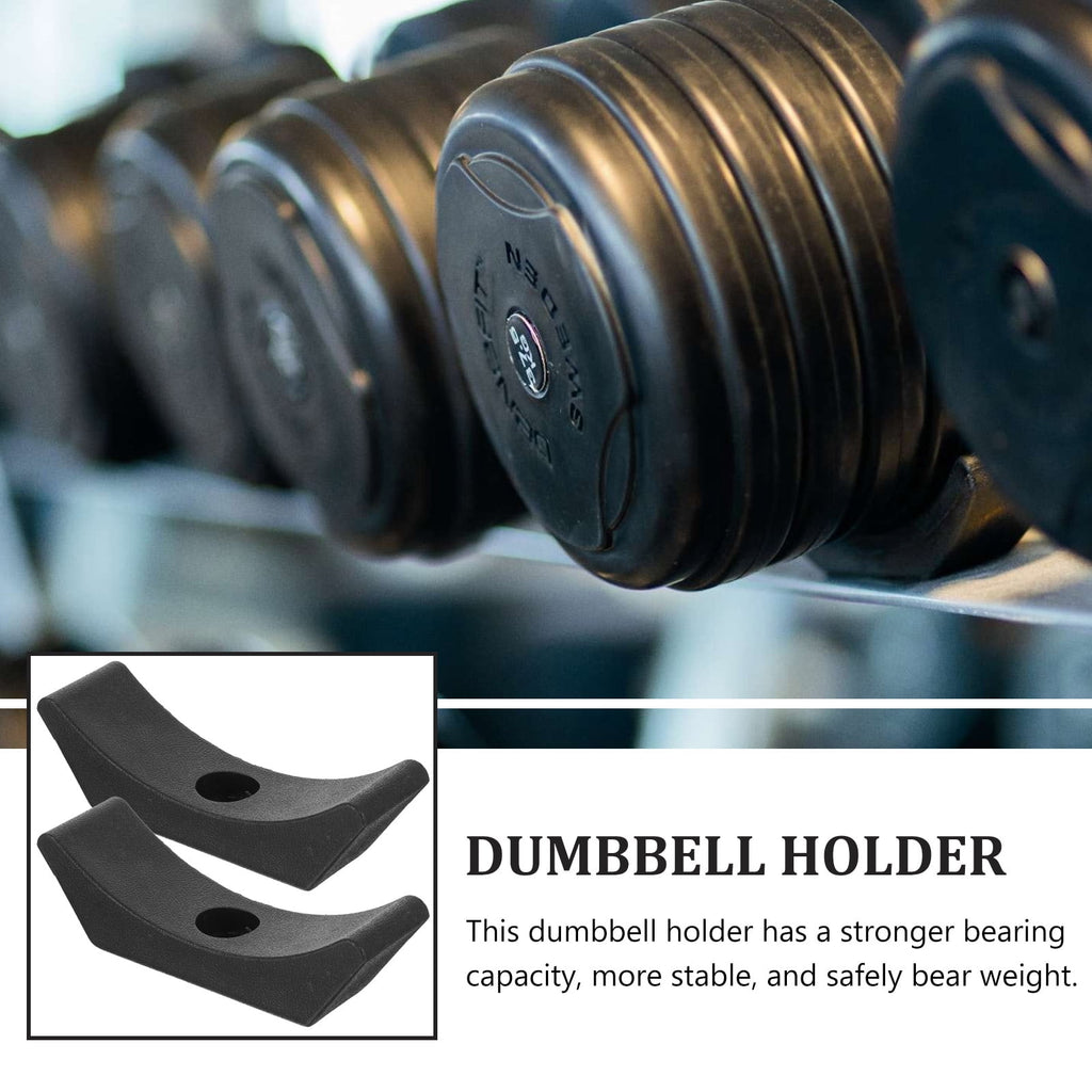 SWETRACE 4Pcs Small Dumbbell Rack Storage for Gym Accessories with Rectangular Shape and 15x5cm Size