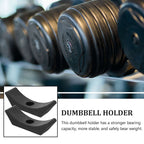 SWETRACE 4Pcs Small Dumbbell Rack Storage for Gym Accessories with Rectangular Shape and 15x5cm Size