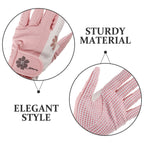 SWETRACE Golf Gloves Women Specific Fit Pink 1 Pair 7.9X3.7X0.1in