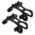 SWETRACE 2Pcs Bike Pedal Toe Cages And Straps Black for Secure Installation