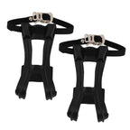 SWETRACE 2Pcs Bike Pedal Toe Cages And Straps Black for Secure Installation