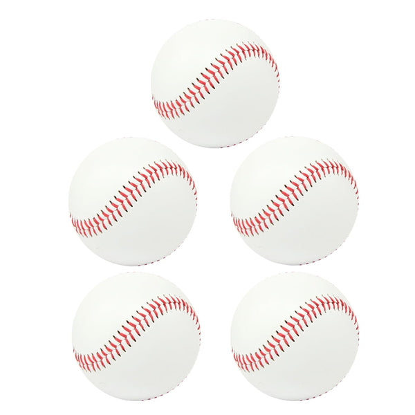 5 Pcs Rubber Exercise Baseball Training Balls for Indoor and Outdoor
