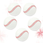 SWETRACE Exercise Baseball Training Balls Rubber 5 Pcs Indoor and Outdoor Practice