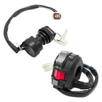 M MATI Start Stop Headlight Switch & Ignition Key Switch for Yamaha Warrior Grizzly Big Bear Wolverine Kodiak MOTO-4