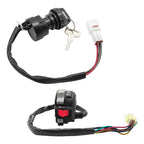 M MATI Start Stop Headlight Switch & Ignition Key Switch for Yamaha Warrior Grizzly Big Bear Wolverine Kodiak MOTO-4