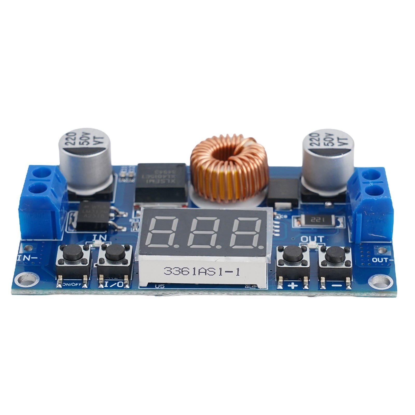 5A 75W Cnc Dc-Dc Adjustable Step-Down Module Cnc Power Supply with Voltmeter
