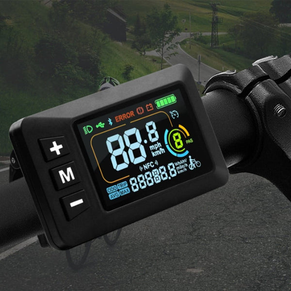 E-Bike Display 24V 36V 48V 60V Lcd Display With 5 Pin Waterproof Interface Cable Fangkenuo