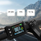 E-Bike Display 24V 36V 48V 60V Lcd Display With 5 Pin Waterproof Interface Cable Fangkenuo