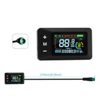E-Bike Display 24V 36V 48V 60V Lcd Display With 5 Pin Waterproof Interface Cable Fangkenuo