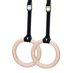 Wooden Gymnastics Rings Perfect For Strength And Conditioning Training 25Mm 19Cm 28Mm 15Cm