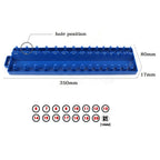 Practical Socket Storage Organizer Tool Organizer Wrench 3/8 Inch Sleeve Bracket Metric Socket Tray Rack Holder Smile Home