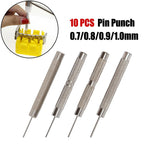 Watch Strap Pin Pin Punch Link Punch Pin Stick- Watch Repair Tool 0.7-1.0Mm 10Pcs Bar Hammer Punch Thimble Durables 0.9Mm Smile Home 0.7 mm