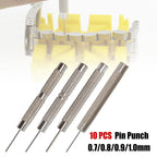 Watch Strap Pin Pin Punch Link Punch Pin Stick- Watch Repair Tool 0.7-1.0Mm 10Pcs Bar Hammer Punch Thimble Durables 0.9Mm Smile Home 0.9 mm