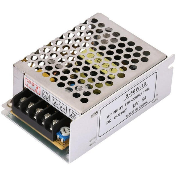 12V 5A Power Supply Adapter 60W Switching Power Supply12V Dc For Led Strip Light Smile Home