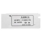 12V 5A Power Supply Adapter 60W Switching Power Supply12V Dc For Led Strip Light Smile Home
