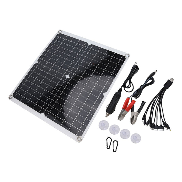 50W Solar Panel Kit 12 Volt Trickle Charger Battery Charger Maintenance Boat Rv Smile Home