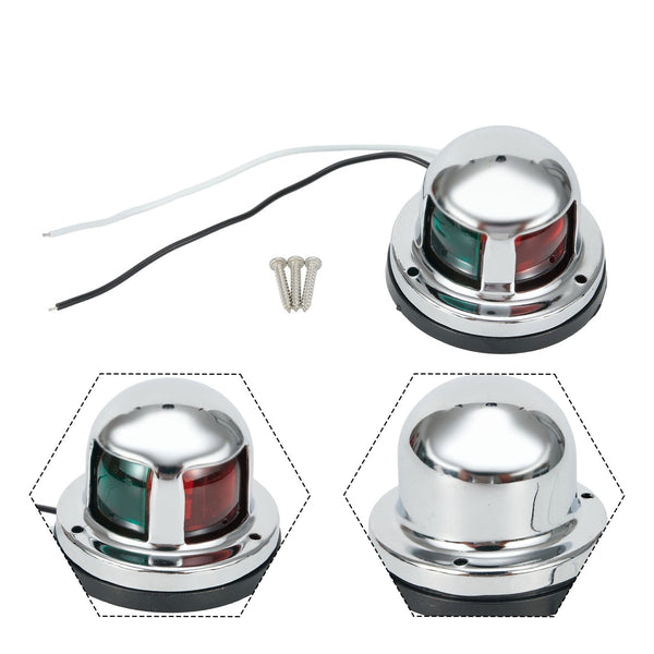 12V Led Marine Navigation Light Stainless Steel Waterproof Ip65 Red Green Boat Light