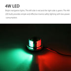 12V Led Marine Navigation Light 2 In 1 Bow Light For Boats Yachts Pontoons Stainless Steel Waterproof Ip65 Red Green Boat Light