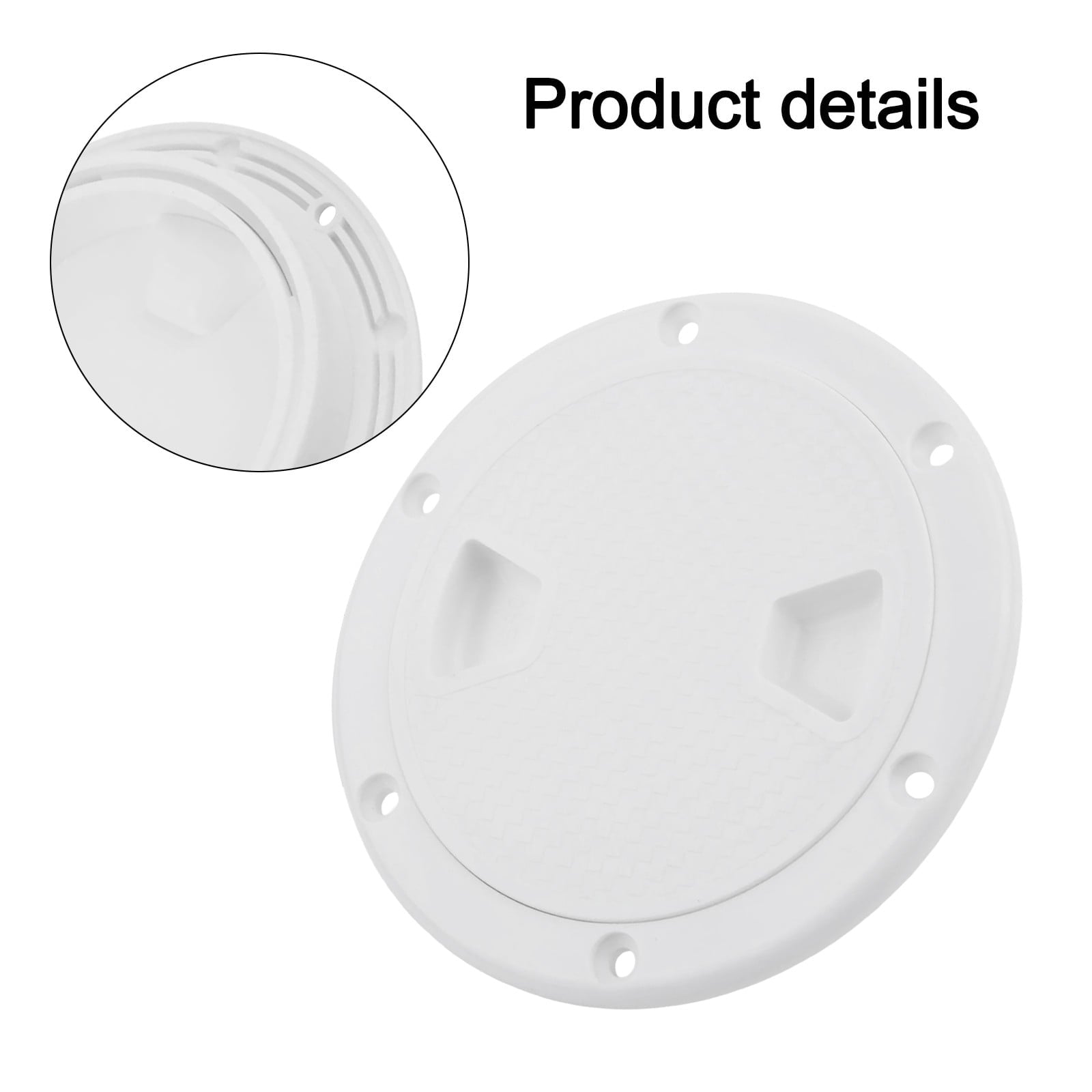 4" 6" 8" White Round Abs Marine Boat Inspection Hatch With Detachable Cover Non Slip Deck Access Panel For Yacht And Watercraft 4 Inch 4"