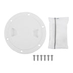 4" 6" 8" White Round Abs Marine Boat Inspection Hatch With Detachable Cover Non Slip Deck Access Panel For Yacht And Watercraft 4 Inch 4"