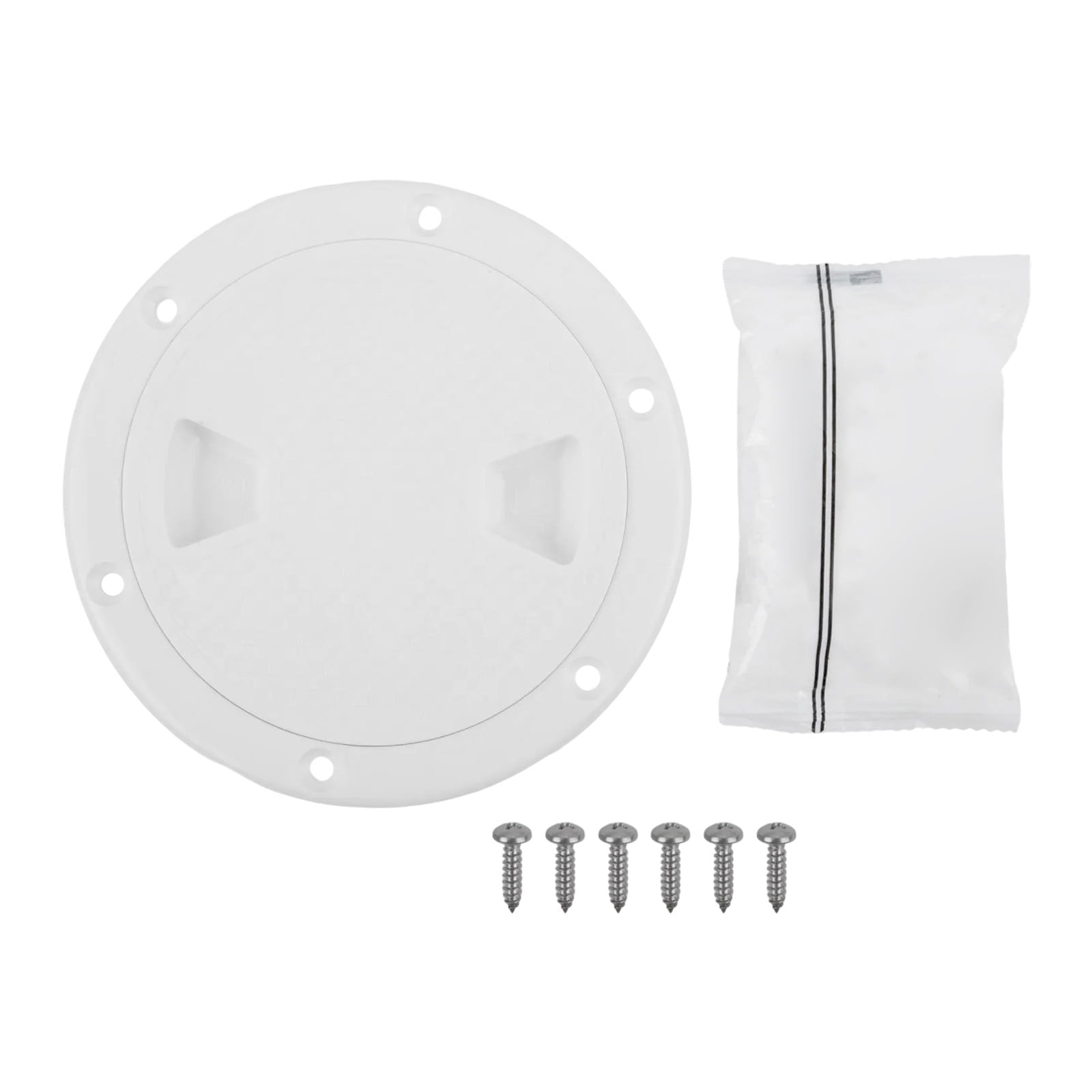 4" 6" 8" White Round Abs Marine Boat Inspection Hatch With Detachable Cover Non Slip Deck Access Panel For Yacht And Watercraft 4 Inch 4"