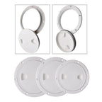 4" 6" 8" White Round Abs Marine Boat Inspection Hatch With Detachable Cover Non Slip Deck Access Panel For Yacht And Watercraft 4 Inch 8"