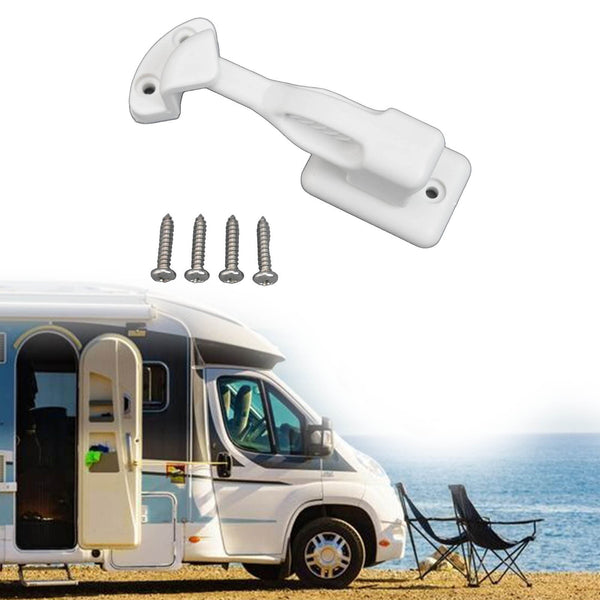 Nylon Rv Cabinet Latch Lock For Camper Trailer Boat Easy Install Secure Door Catch Holder White Black Travel Accessory Construction White