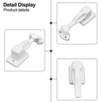 Nylon Rv Cabinet Latch Lock For Camper Trailer Boat Easy Install Secure Door Catch Holder White Black Travel Accessory Construction White