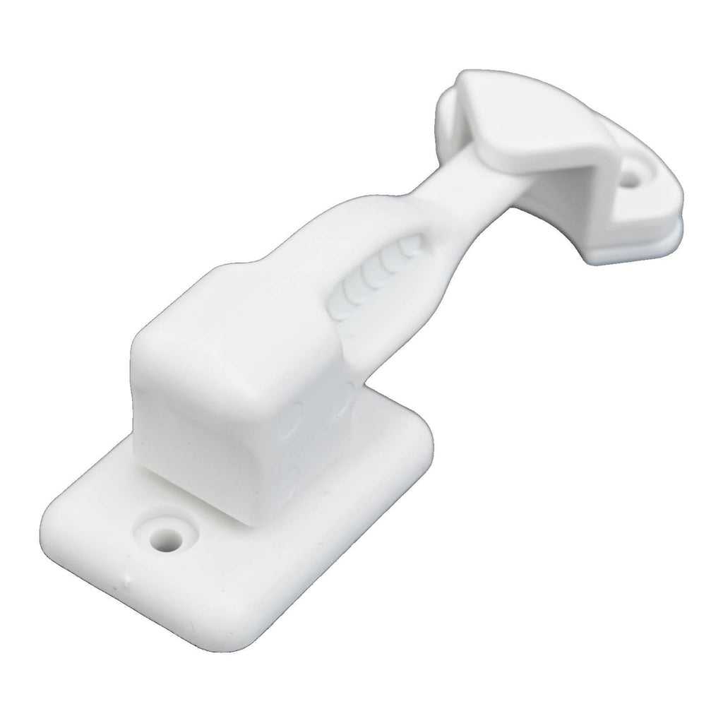 Nylon Rv Cabinet Latch Lock For Camper Trailer Boat Easy Install Secure Door Catch Holder White Black Travel Accessory Construction White