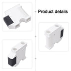 Boat Rail And Cleat Clip Hanger Black White Quick Connect Release For Marine Deck Hardware Abs Material Boat Accessories Fender Adjuster Black White