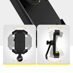 Adjustable Motorcycle Phone Holder With Silicone Protection For Secure Locking Grey
