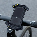 Adjustable Motorcycle Phone Holder With Silicone Protection For Secure Locking Light blue