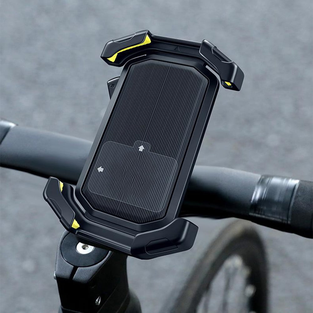 Adjustable Motorcycle Phone Holder With Silicone Protection For Secure Locking Pink
