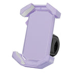 Adjustable Motorcycle Phone Holder With Silicone Protection For Secure Locking Purple