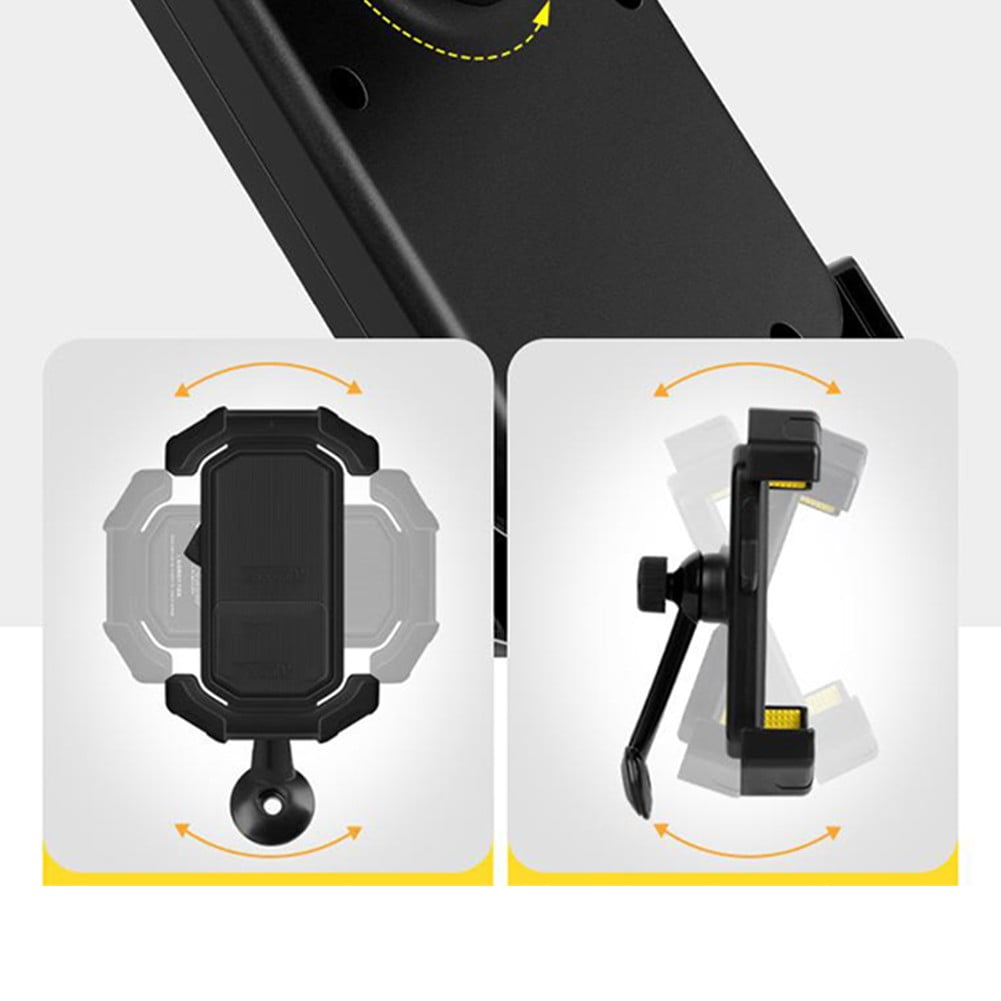 Adjustable Motorcycle Phone Holder With Silicone Protection For Secure Locking Purple