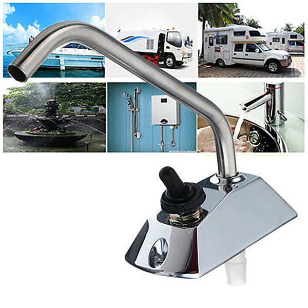 12V Galley Electric Water Pump Tap Faucet Water Tap W/ Switch