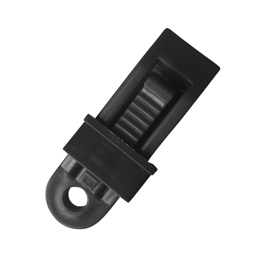 Tarp Clips, Heavy Duty Lock Grip, Reusable Tarp Clamps for for Secures Outdoor Camping, Awnings, Car Covers, Swimming Pool Covers Black