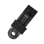 Tarp Clips, Heavy Duty Lock Grip, Reusable Tarp Clamps for for Secures Outdoor Camping, Awnings, Car Covers, Swimming Pool Covers Black
