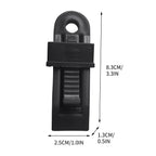 Tarp Clips, Heavy Duty Lock Grip, Reusable Tarp Clamps for for Secures Outdoor Camping, Awnings, Car Covers, Swimming Pool Covers Black