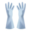 1 Pairs Rubber Gloves for Dishwashing Cleaning, Cotton Lined Household Gloves, Waterproof Gloves for Kitchen Bathroom, Reusable Gloves, Food Grade Non-Slip Household Kitchen Gloves Light blue,M