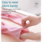 1 Pairs Rubber Gloves for Dishwashing Cleaning, Cotton Lined Household Gloves, Waterproof Gloves for Kitchen Bathroom, Reusable Gloves, Food Grade Non-Slip Household Kitchen Gloves Pink,L