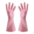 1 Pairs Rubber Gloves for Dishwashing Cleaning, Cotton Lined Household Gloves, Waterproof Gloves for Kitchen Bathroom, Reusable Gloves, Food Grade Non-Slip Household Kitchen Gloves Pink,S
