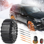Reusable Anti Snow Chains of Car,Snow Tire Chains,Universal Adjustable Emergency Portable Snow Tire Chains for Car SUV Pickup Trucks Car Vuyungers Snow Chains Non-Slip Cable Tie Orange