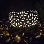 Solar Lantern Outdoor Waterproof, Solar Table Lights LED Metal Tabletop Light Solar Powered Decorative Lighting Lanterns for Desk Bedroom Patio Garden Yard,Flickering Flame Light round Pot White