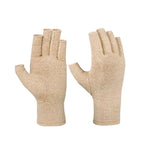 Pressure Gloves Half Finger, Cycling Joint Care Sports Gloves, Antiskid Fitness Gloves for Men and Women, Comfortable Compression Gloves for Hand Relief, Mobility & Repetitive Task Support, Size M D